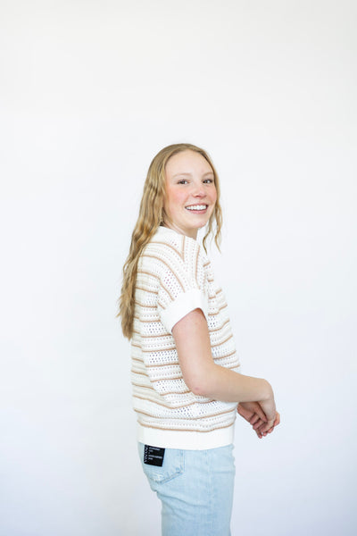 Ciara Stripe Knit Top