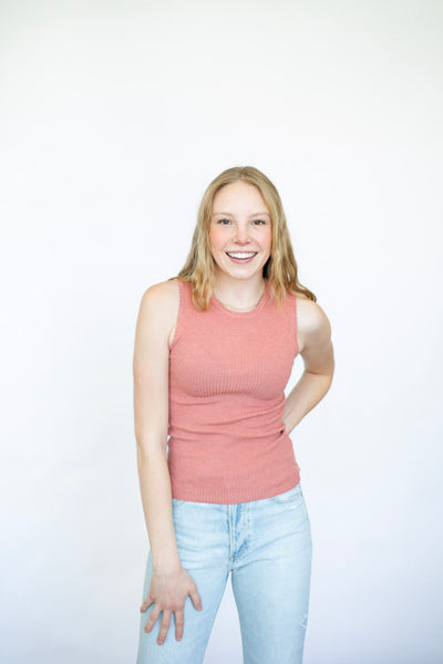 Crewneck Sleeveless Top