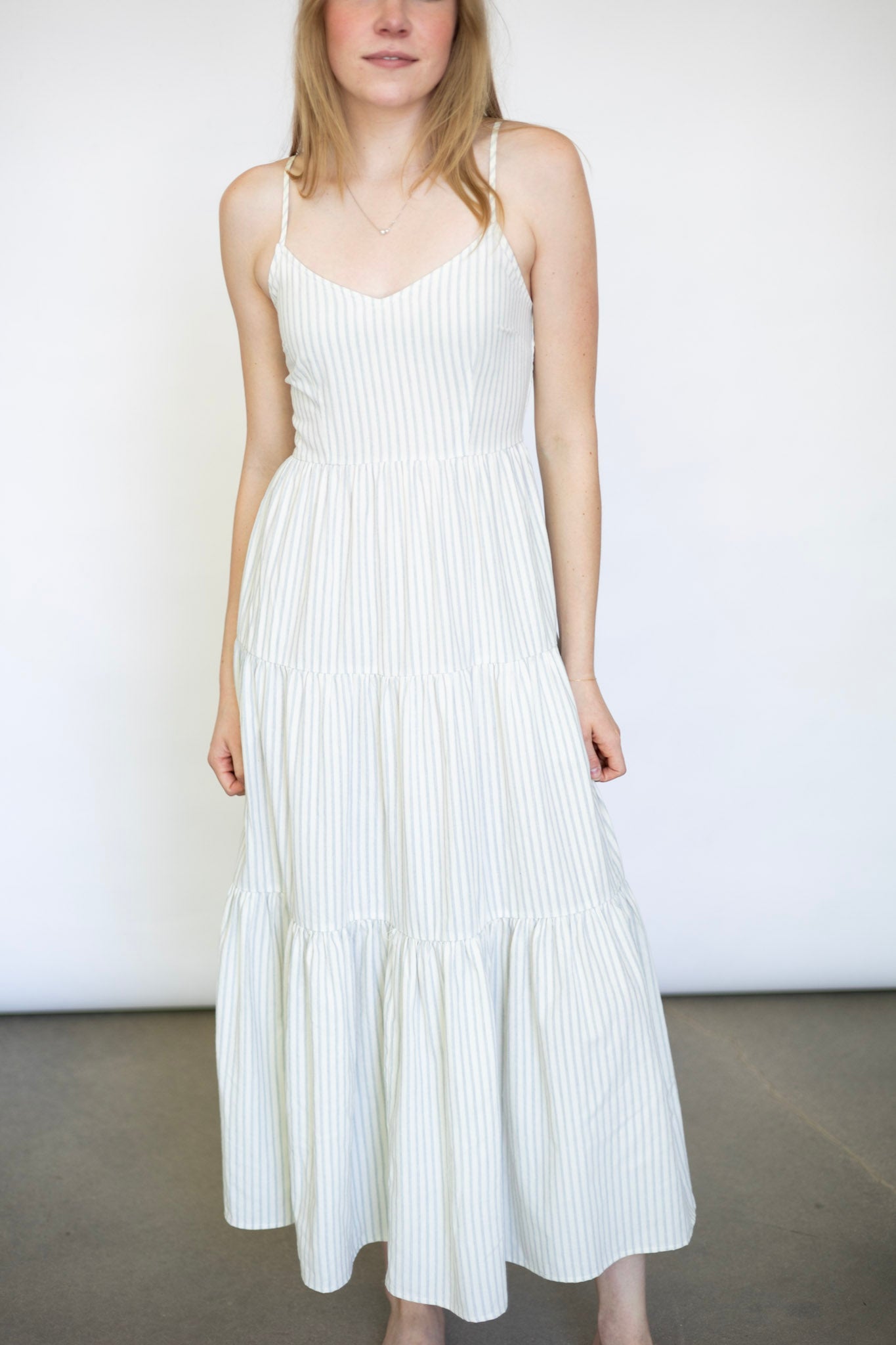 Spaghetti Strap Tiered Maxi Dress