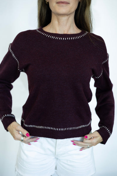 Lightweight maroon sweater
