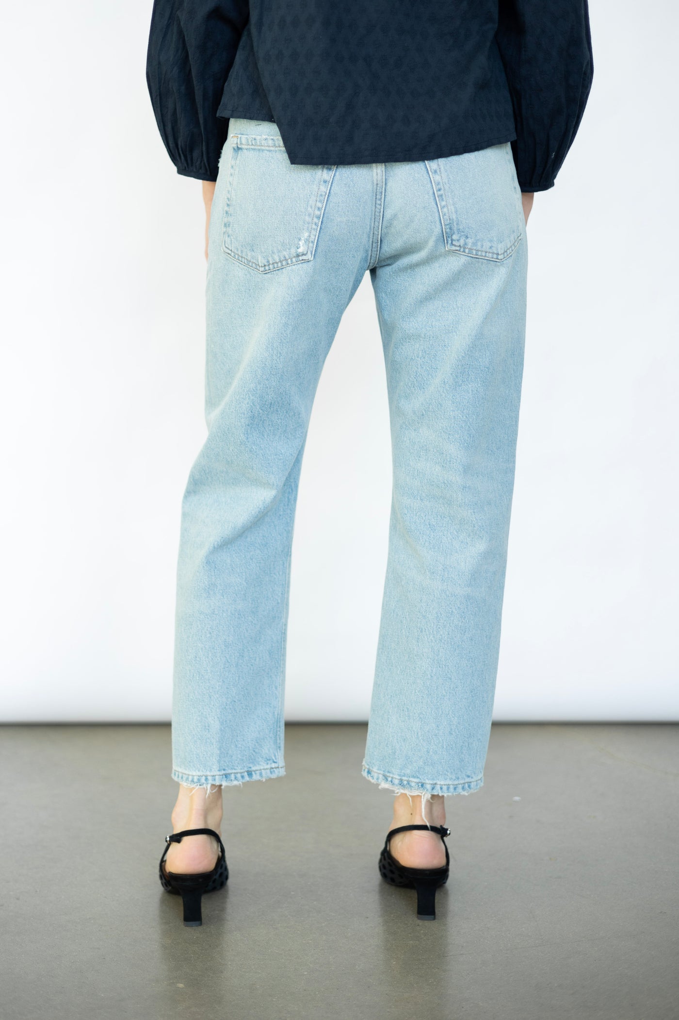 Light wash boyfriend jeans