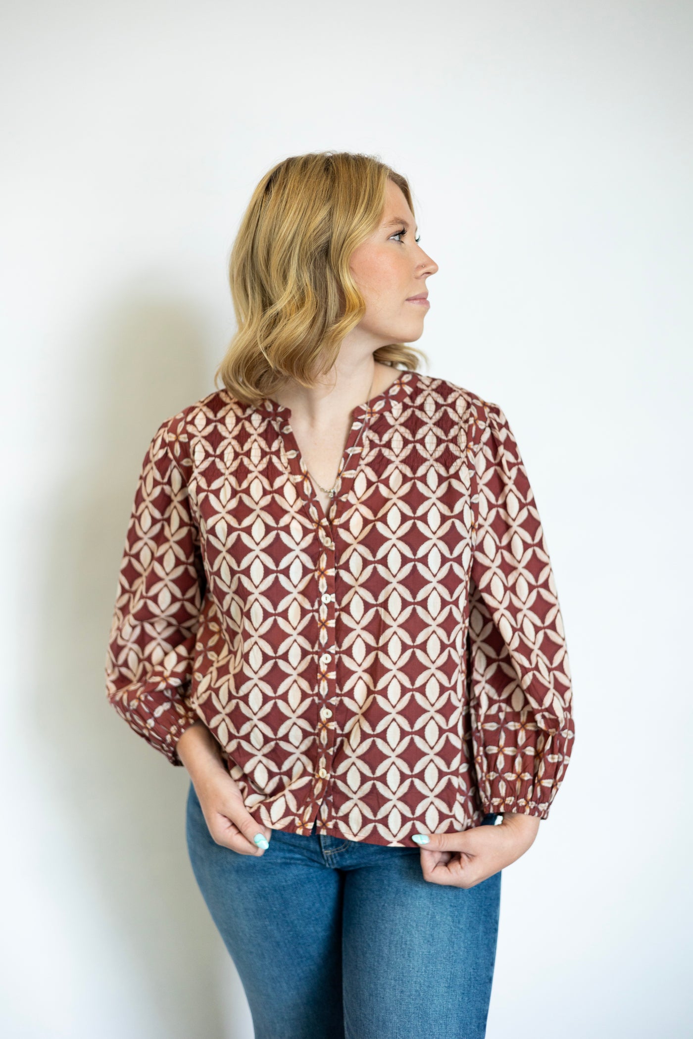 Haddon L/S Boho Top