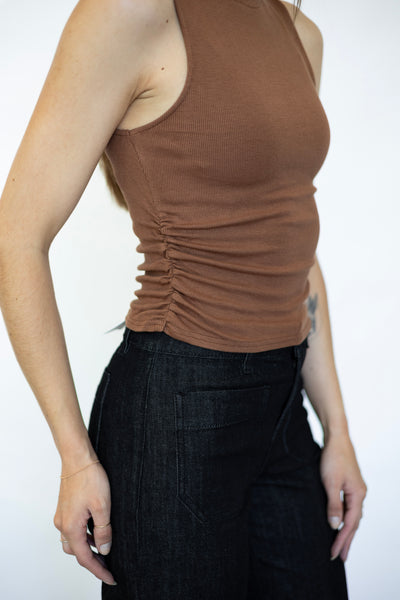 Mock neck tank for fall