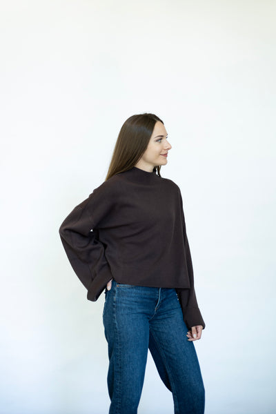 Cozy, wide sleeves, turtleneck