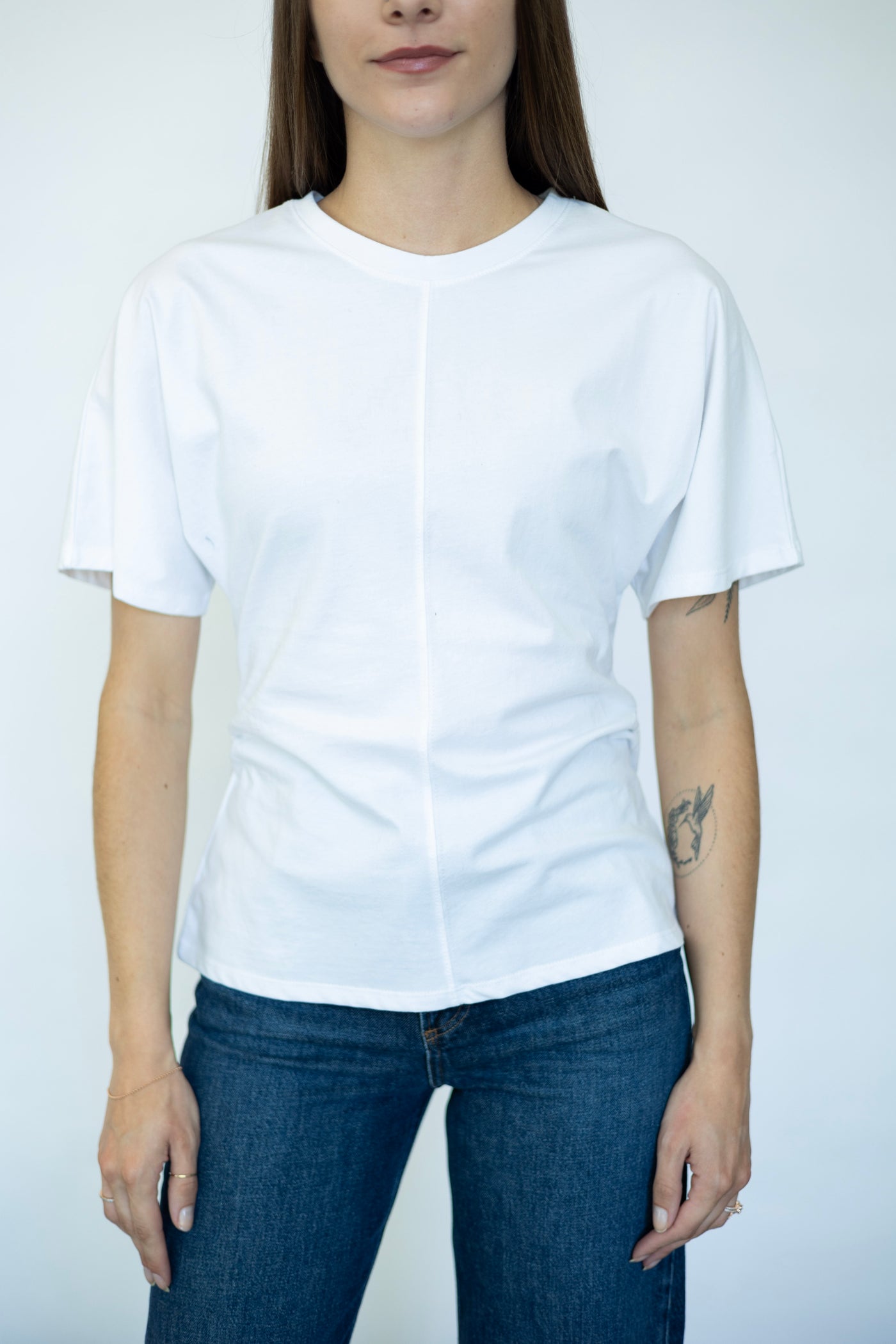 Women's elevated basic white tee