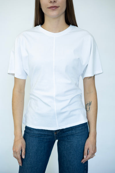 Women's elevated basic white tee