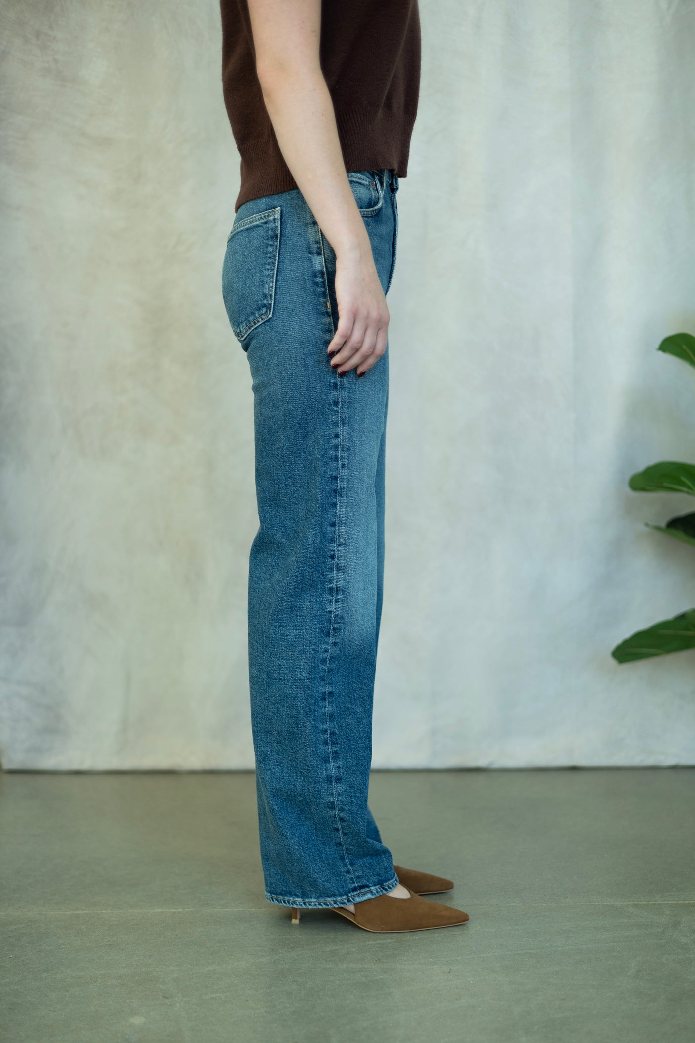 Medium wash, straight jean from Agolde