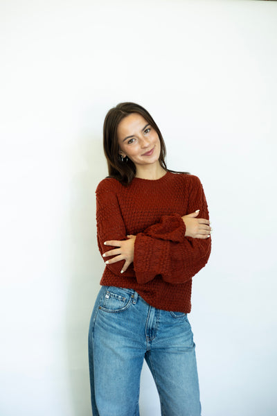 Cozy orange sweater