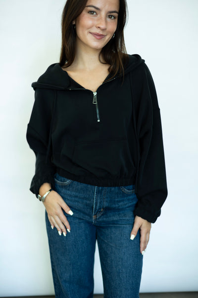 Cropped Athleisure hoodie