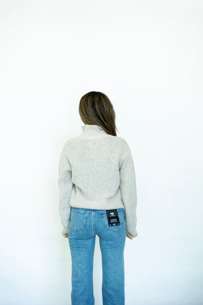 Light pink ski sweater for women