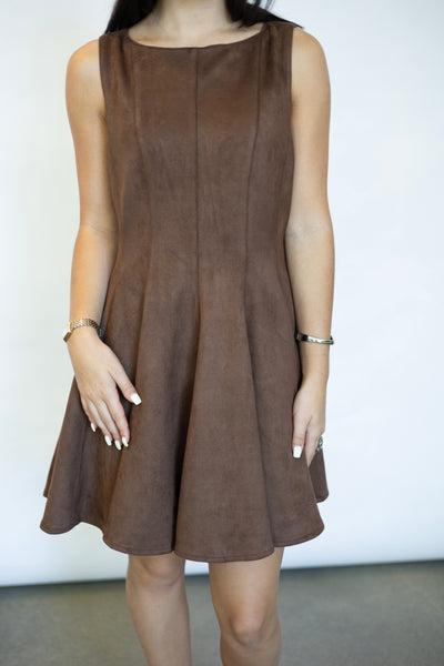 Far West Faux Suede Dress