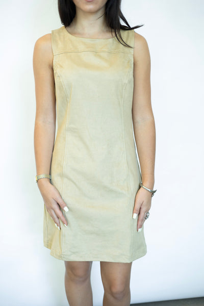 The Groove Faux Suede Mod Mini Dress