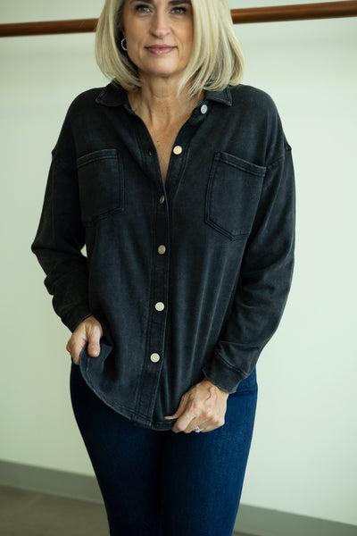 Knit Denim Jacket