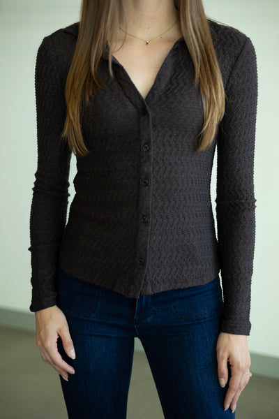 Textured Knit Dreamgirl Top