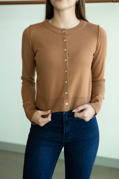 Easy Crewneck Cardigan
