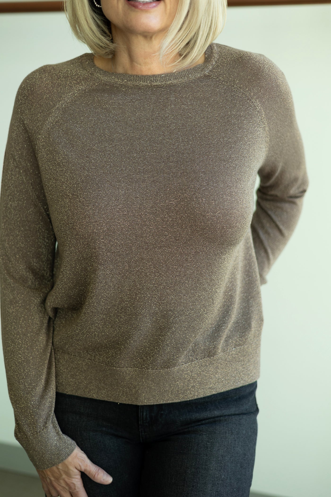 Raglan Lurex Sweater