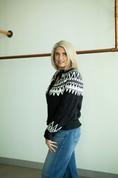 Fairisle Crewneck Cardi