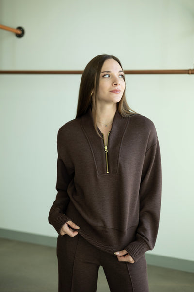 Sally Half Zip Sweat