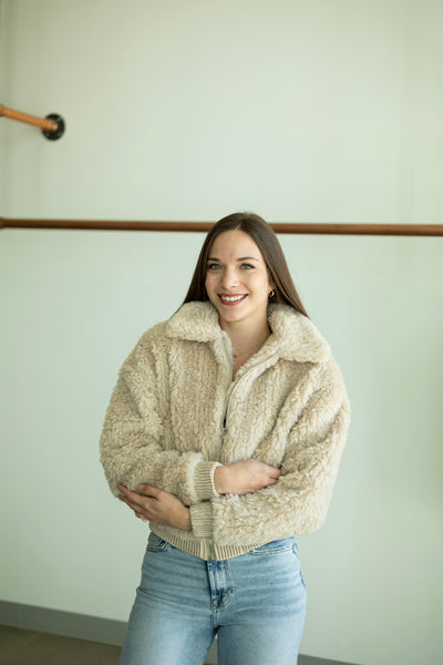 Sofia Wubby Contrast Trim Bomber Jacket