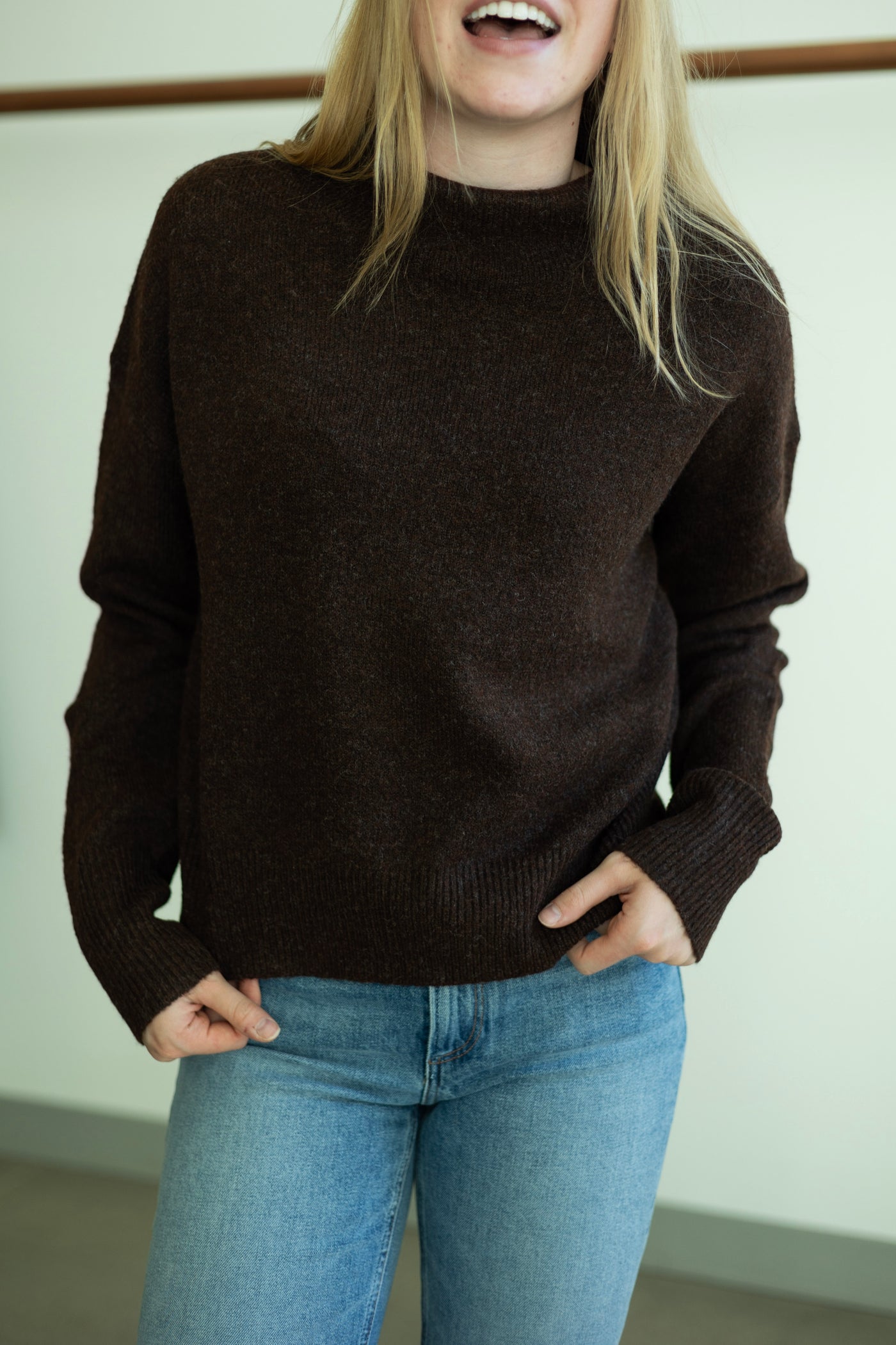 Mock Neck Daily Sweater