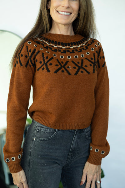 Women's rust colored sweater