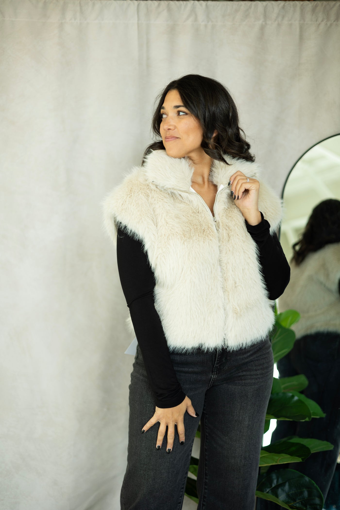 Silky Fur Vest