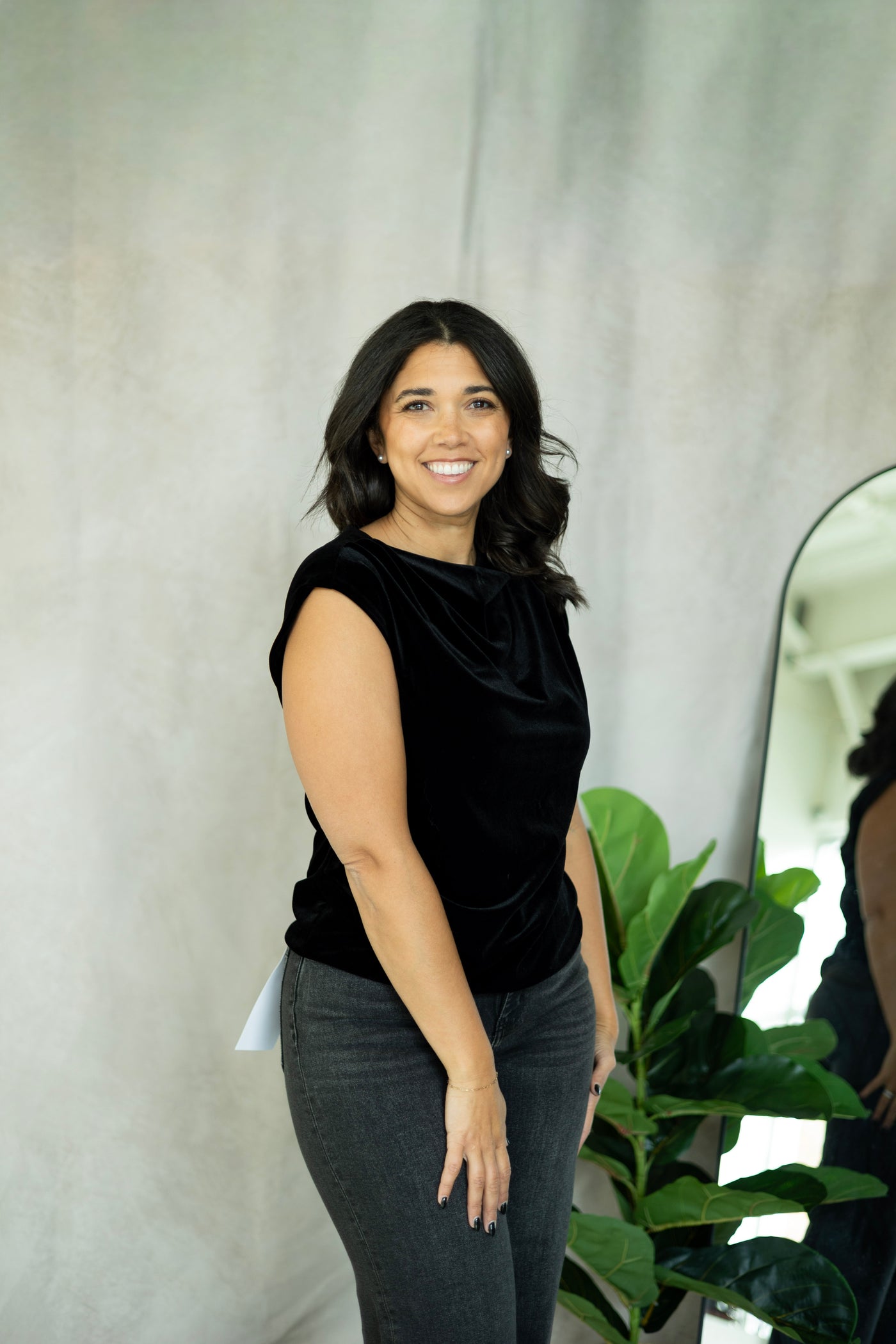 Pleated Sleeveless Top