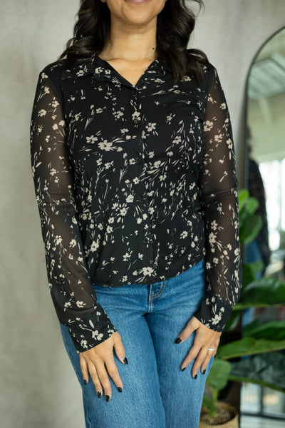 Fitted Mesh Button Down