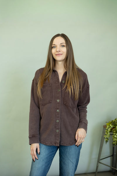 Thick button up for women