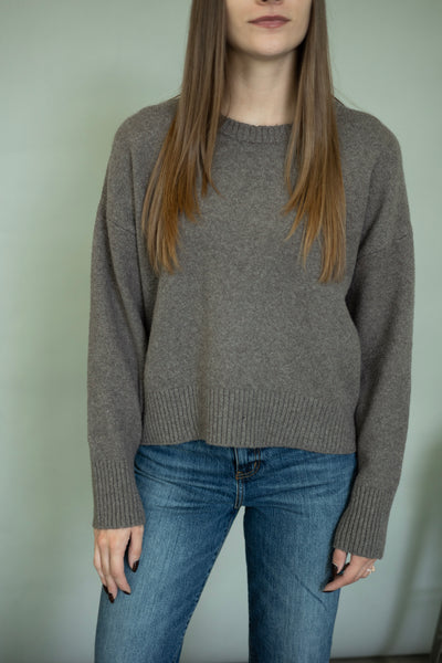 Casual brown sweater for women