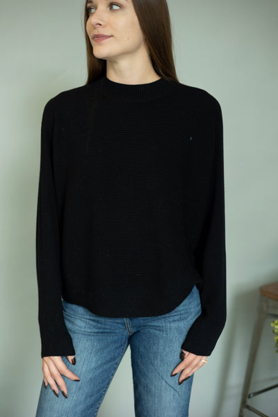 Black Dolman sleeve top