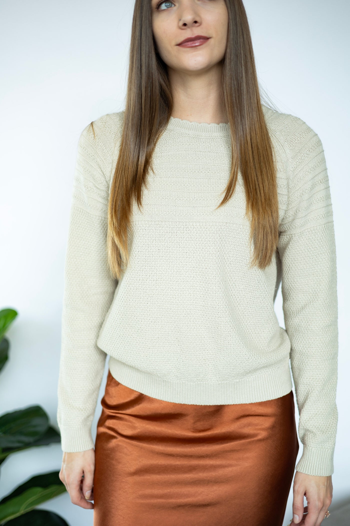 Cream light sweater