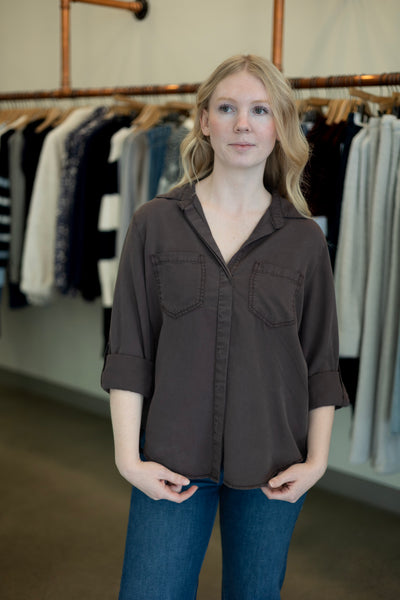 Long sleeve Tencel button down