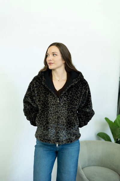 Lucia Fur Zip Up Jacket
