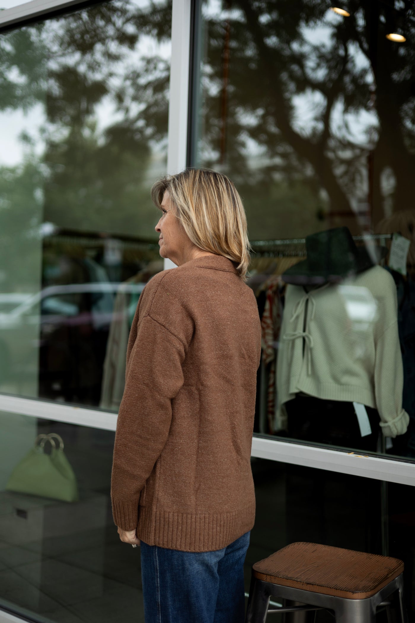 Oversized button down cardigan