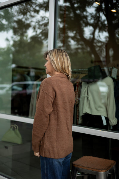 Oversized button down cardigan