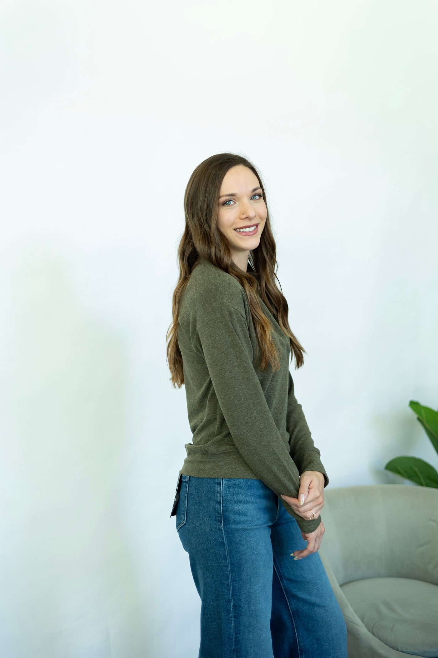 Elevated basic long sleeve for women