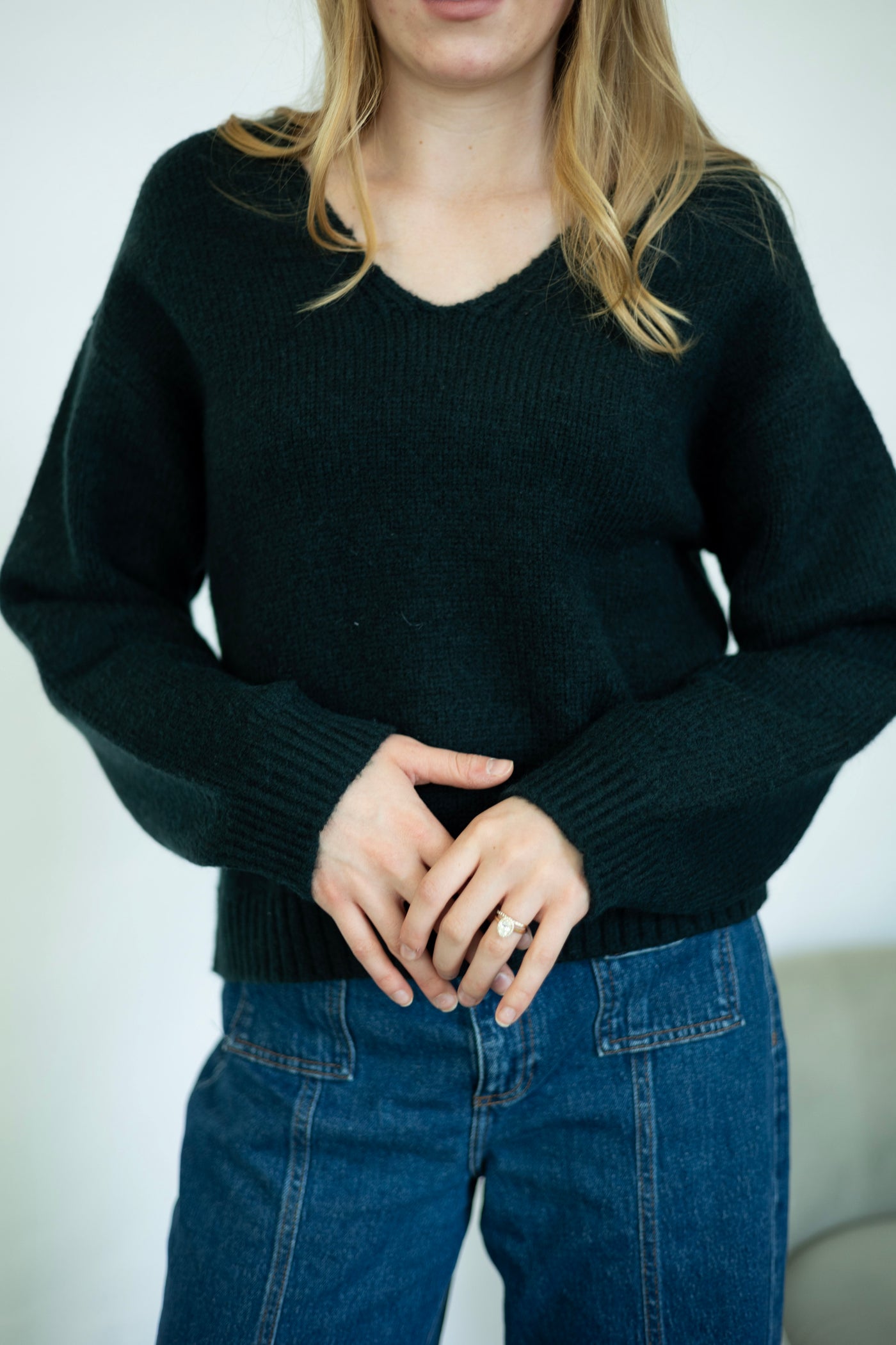 Dark turquoise sweater 