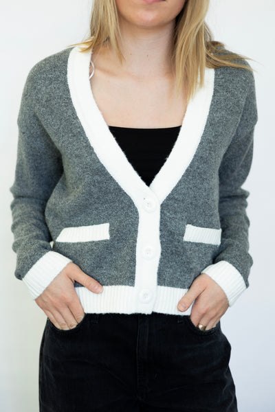 Posy Long Sleeve V-Neck Cardigan