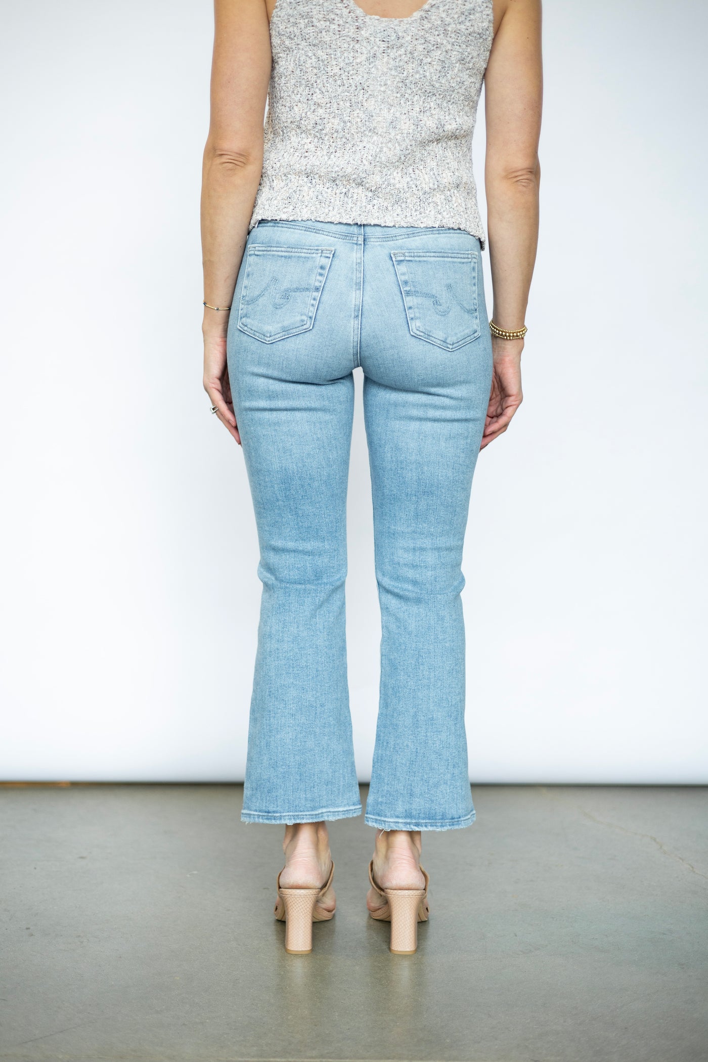 Women's cropped bootcut jeans