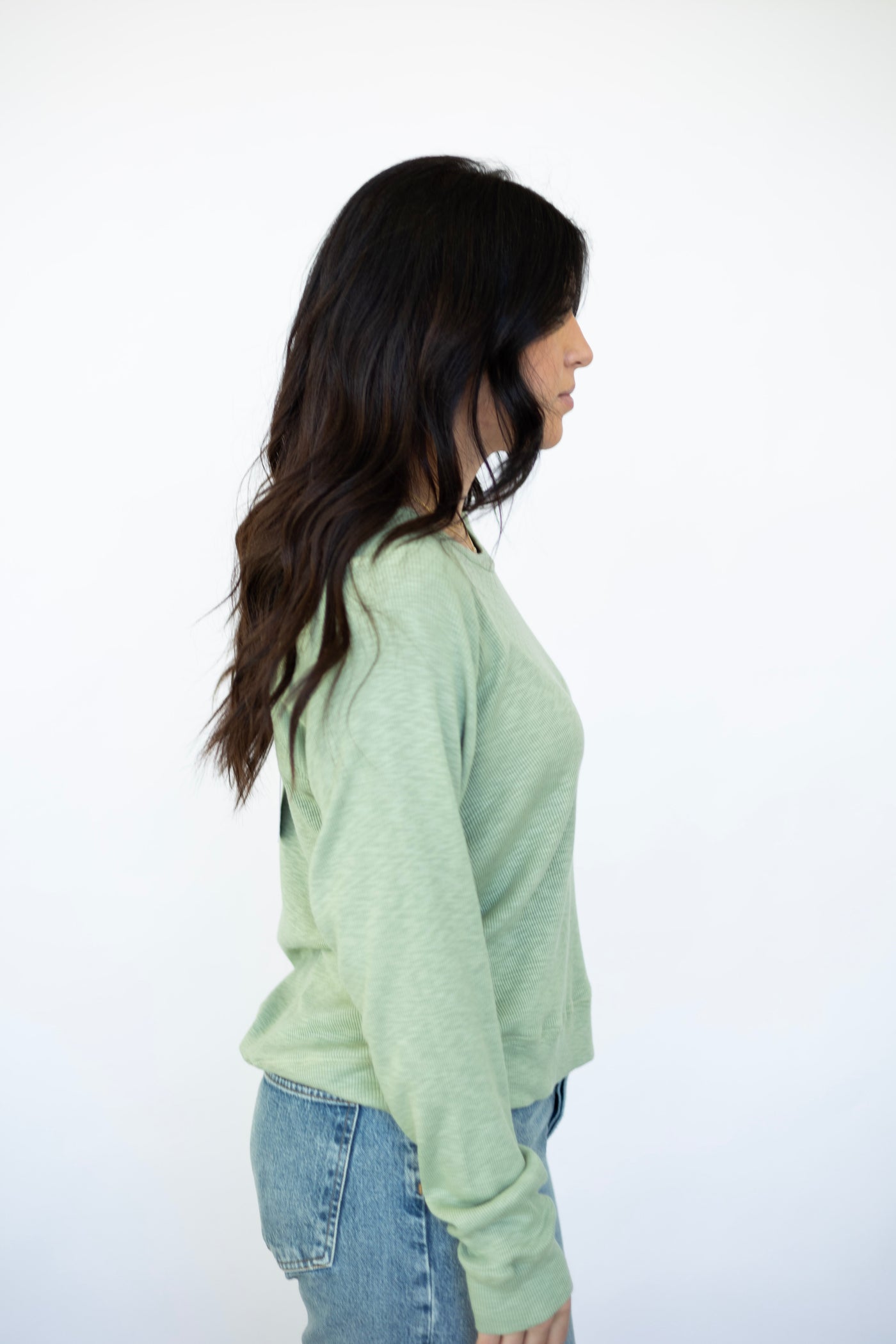 Casual wide shoulder sweater