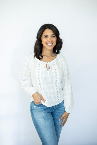 White off the shoulder blouse