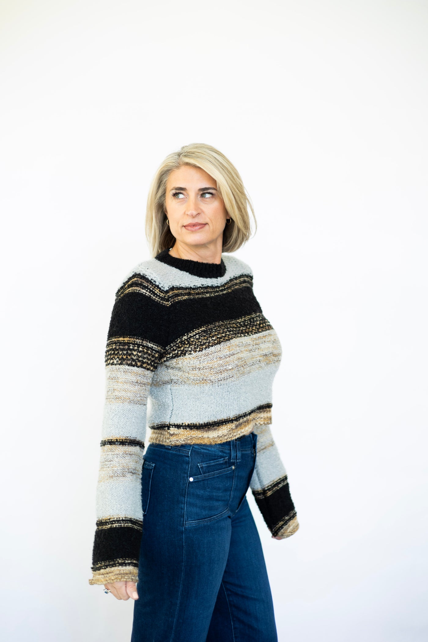 Millie Mixed Yarn Sweater