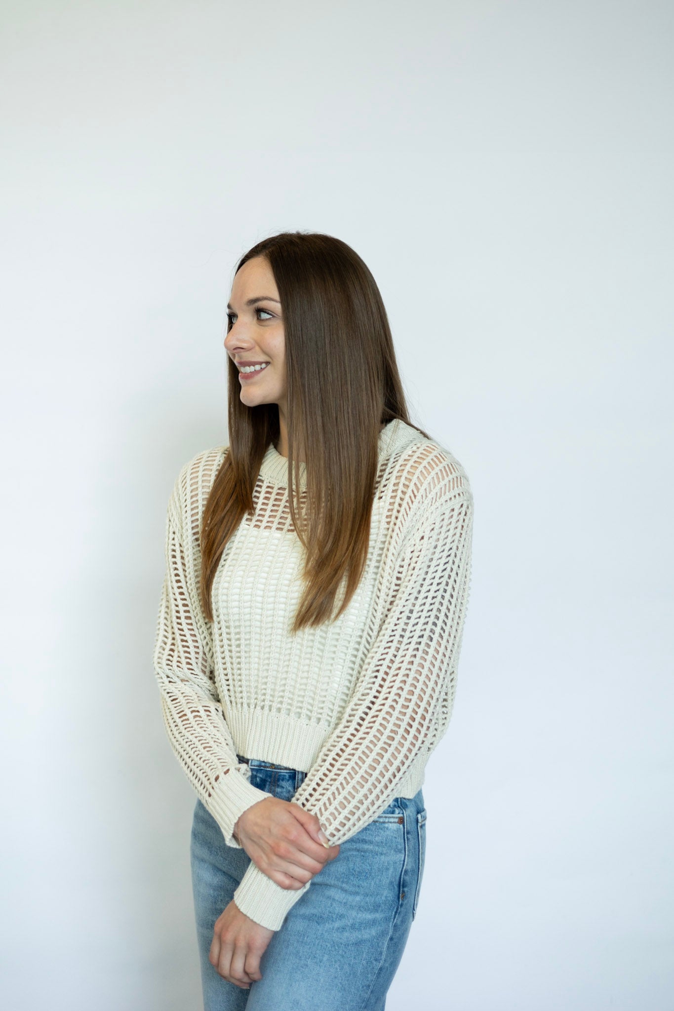 Open knit summer sweater