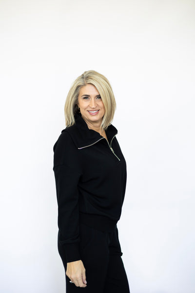 Women's matching black sweat set Varley