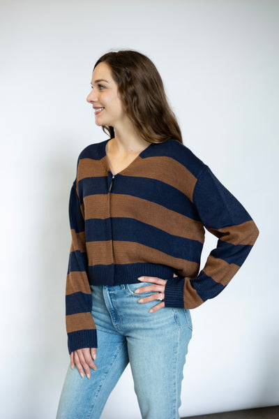 Liana Bold Stripe Cardi