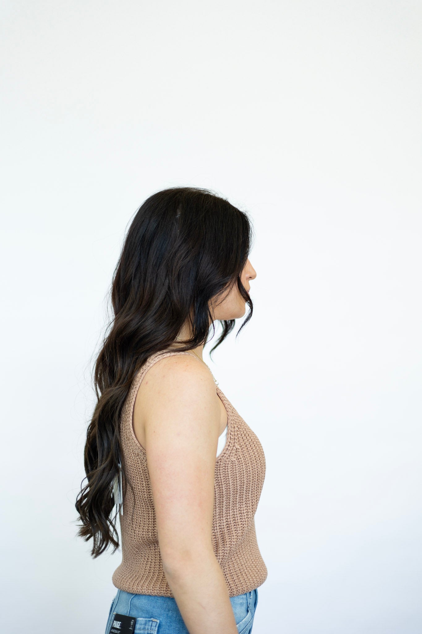 Taupe sweater tank