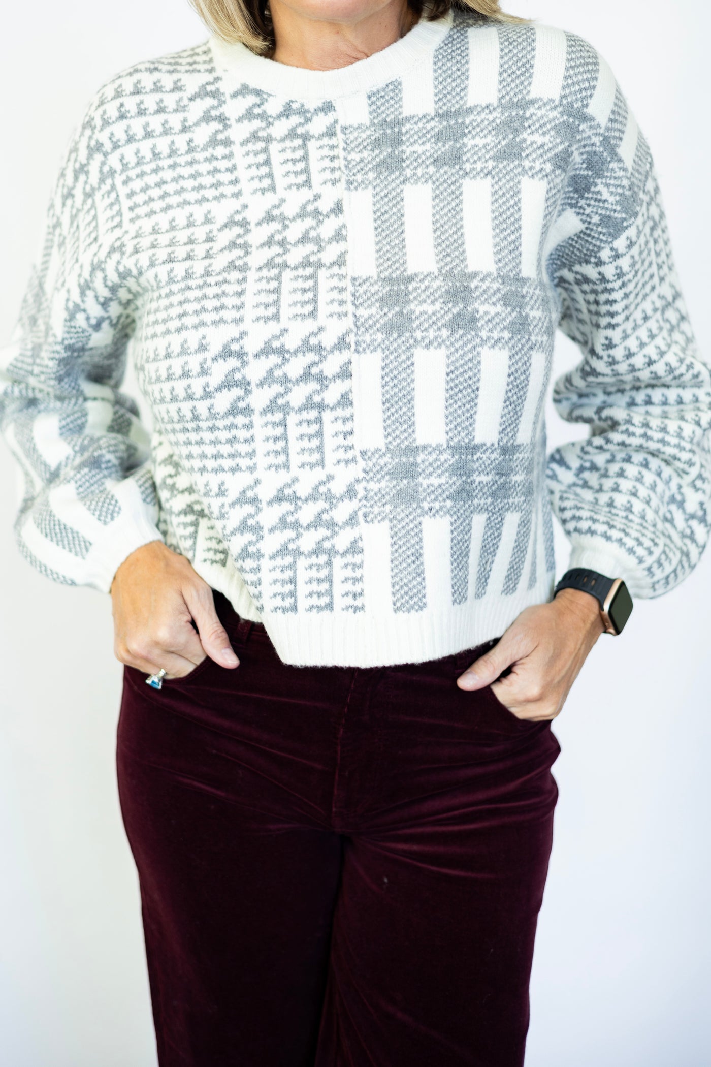 Elliott Plaid Sweater