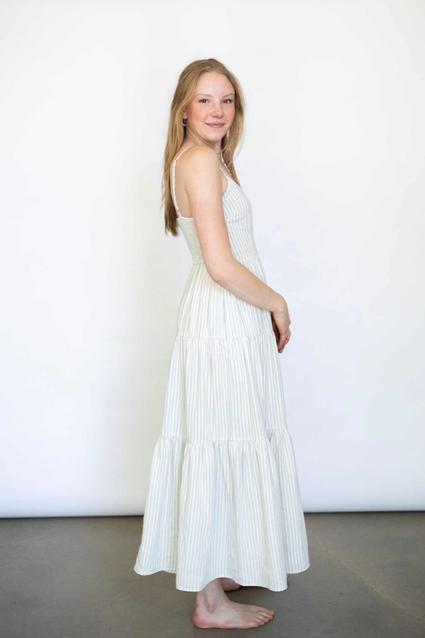 Spaghetti Strap Tiered Maxi Dress