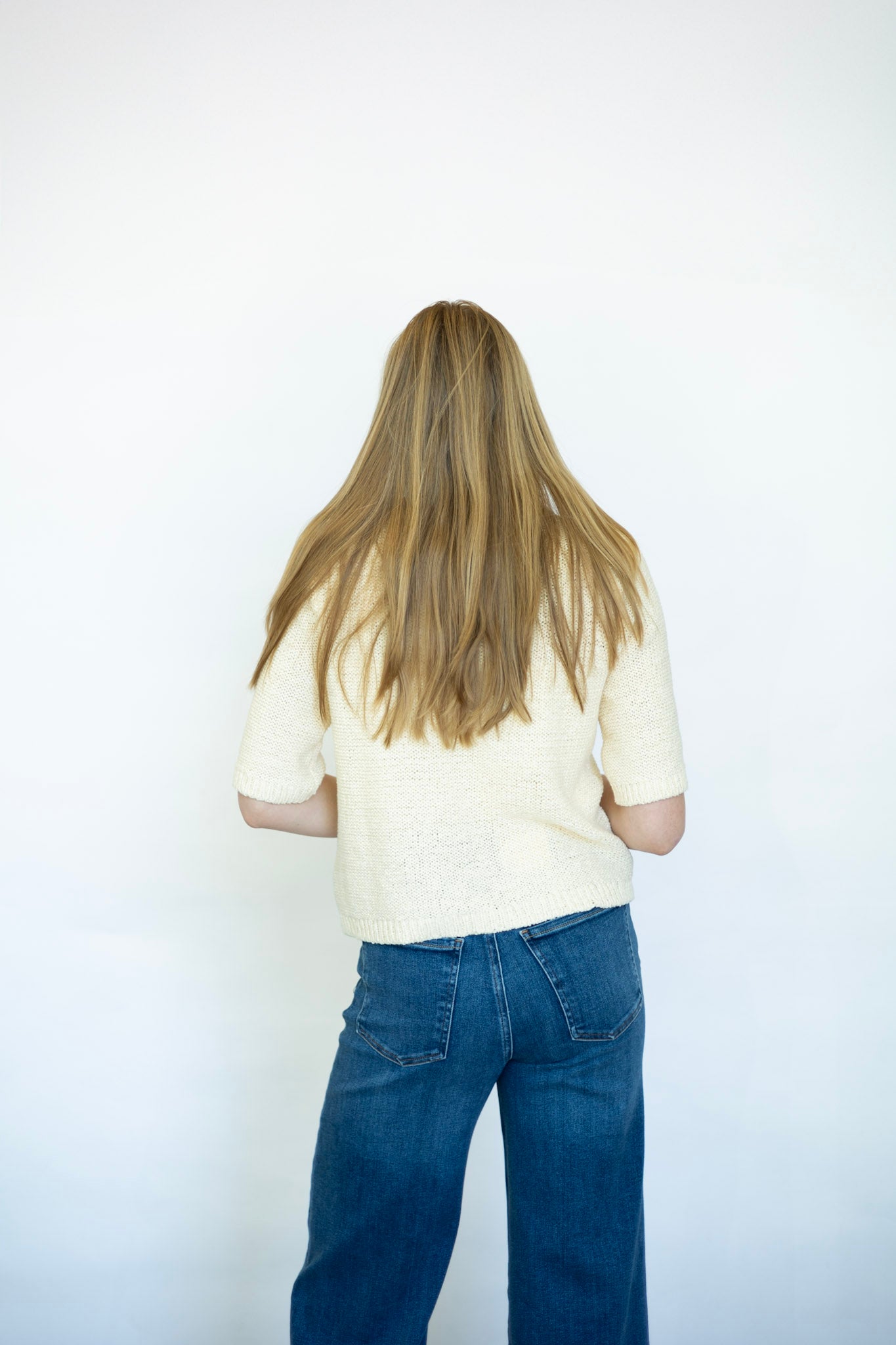 Summer half sleeve sweater for women